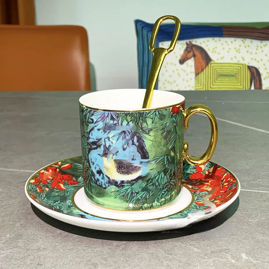 FLEUR DE CAFE 2'Lİ KAHVE FİNCAN SETİ