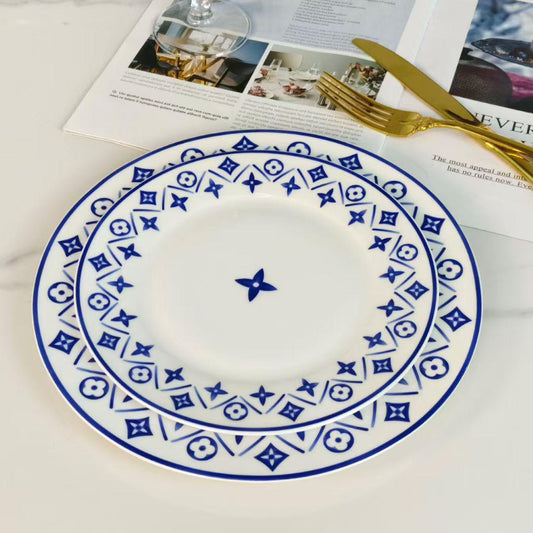 LV FLOWER TILE 2'Lİ TABAK SETİ - Cece Decór