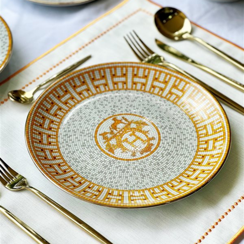 GOLD CASA MOSAIC 4 PARÇA YEMEK SETİ