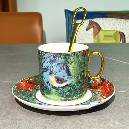 FLEUR DE CAFE 2'Lİ KAHVE FİNCAN SETİ